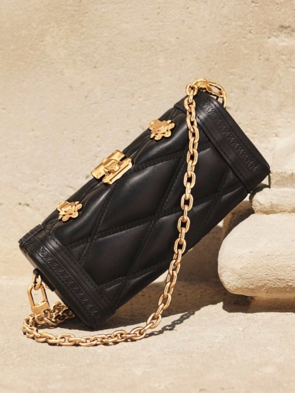 Louis Vuitton Quilted Leather Vanity Case Trunk PM Crossbody